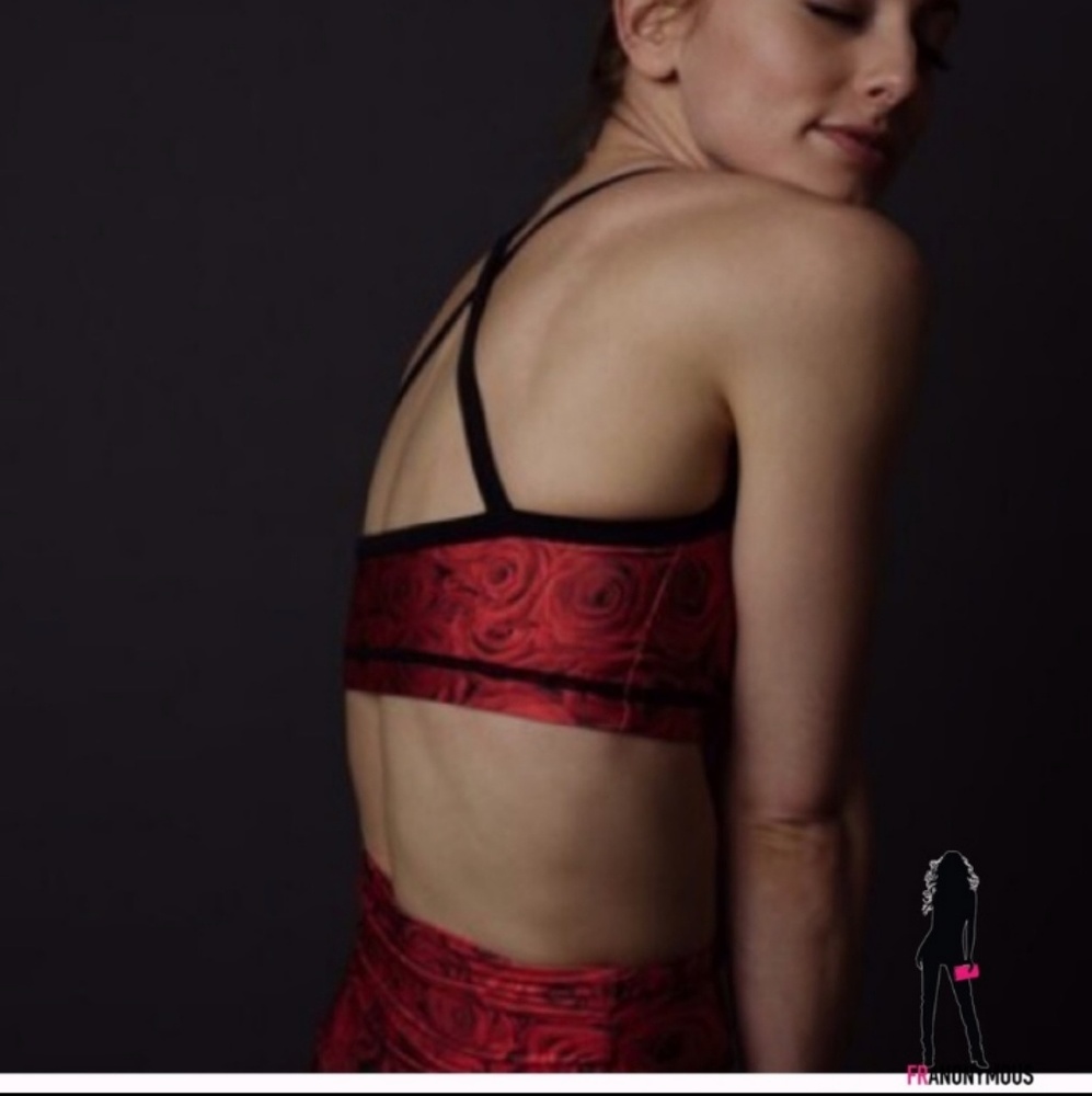 Emily Has Designs Red Roses Sports Bra - Picture 3 of 3